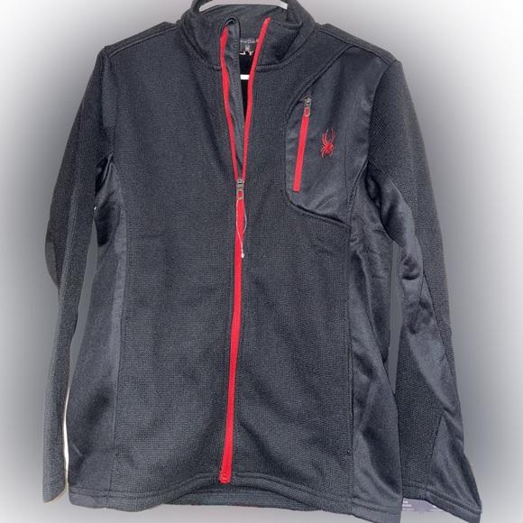 Spyder Fleeced Lined Zip Up Jacket - Picture 5 of 8